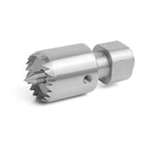 Crown Drive Center 1" Diameter Multitooth Drive Center Spring-Loaded Point Fits Most 4 Jaw Chucks.